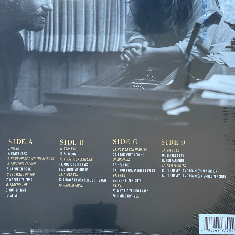 แผ่นเสียง A Star Is Born Soundtrack , 2 x Vinyl, LP, Album +10 Photo Print, มือหนึ่ง ซีล