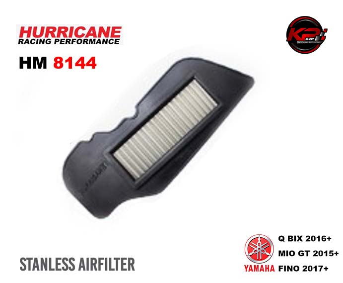 กรองอากาศ HURRICANE FOR YAMAHA QBIX/MIO GT/FINO (STANLESS) HM8144