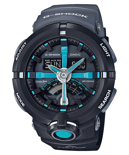 Casio G-Shock GA-500P Punching pattern series รุ่น GA-500P-1A