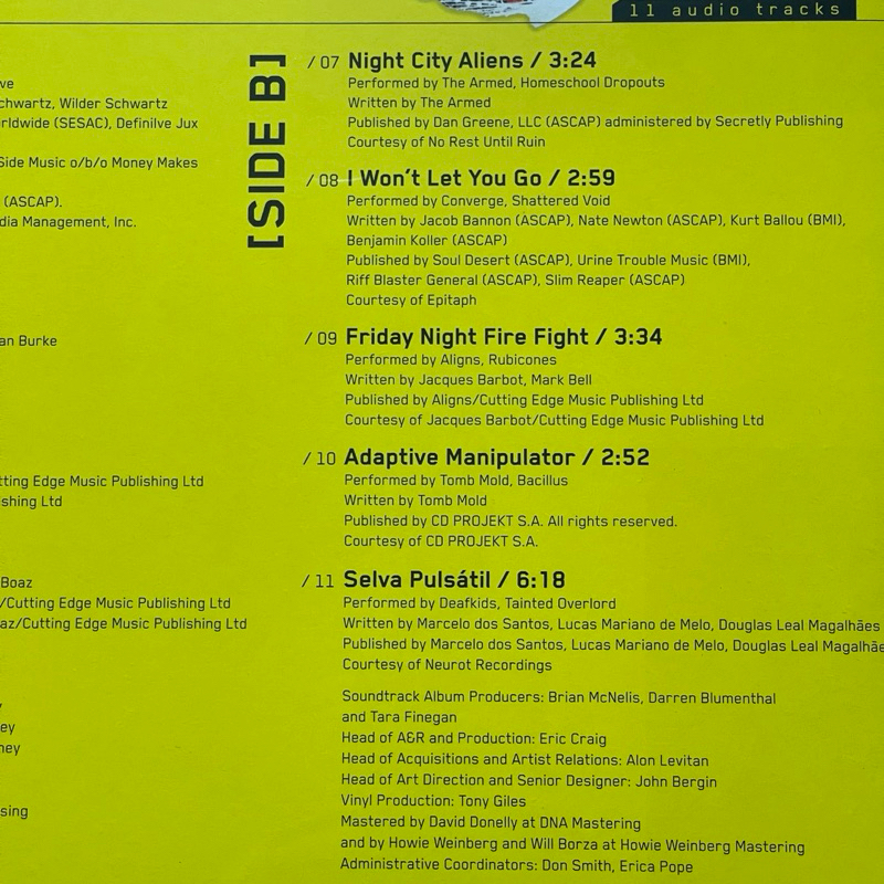 แผ่นเสียง Various - Cyberpunk 2077 Radio OST Vol. 1 Vinyl, LP, Album, Compilation, Yellow มือหนึ่ง ซีล