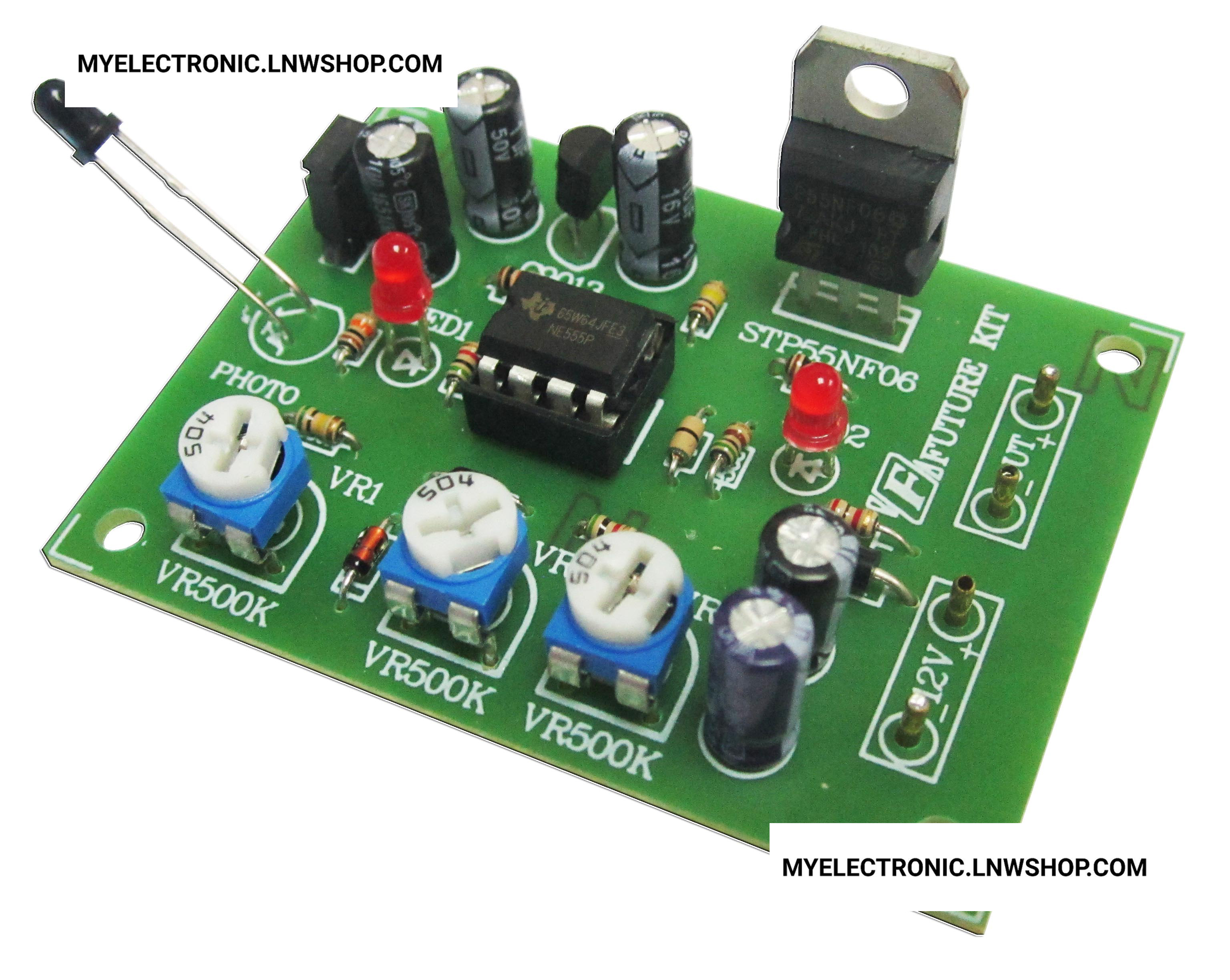FK189 วงจรไฟกระพริบ 1 ช่อง 12V 35W (ชุดคิทFKนำไปประกอบลงปริ้นเอง)
