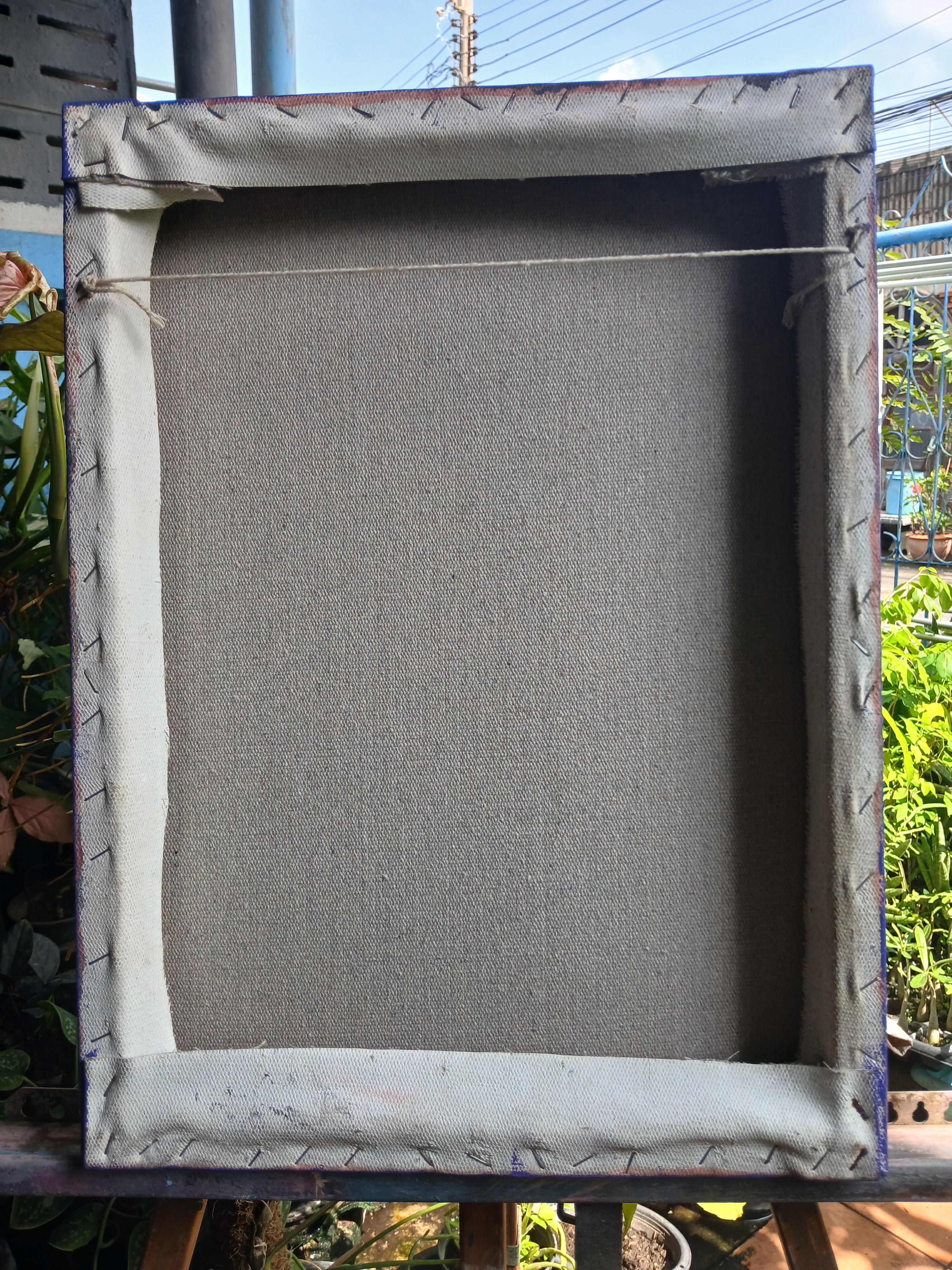 Portrait ภาพวาดสีอะครีลิค บนเฟรมผ้าใบ ขนาด 30 cm. x 40 cm.