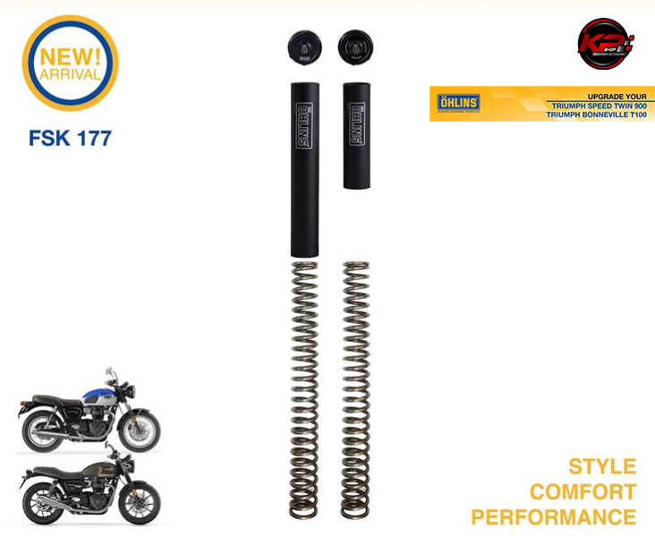 สปริงโช๊คหน้า OHLINS FSK177 FOR TRIUMPH SPEED TWIN 900. 2023+