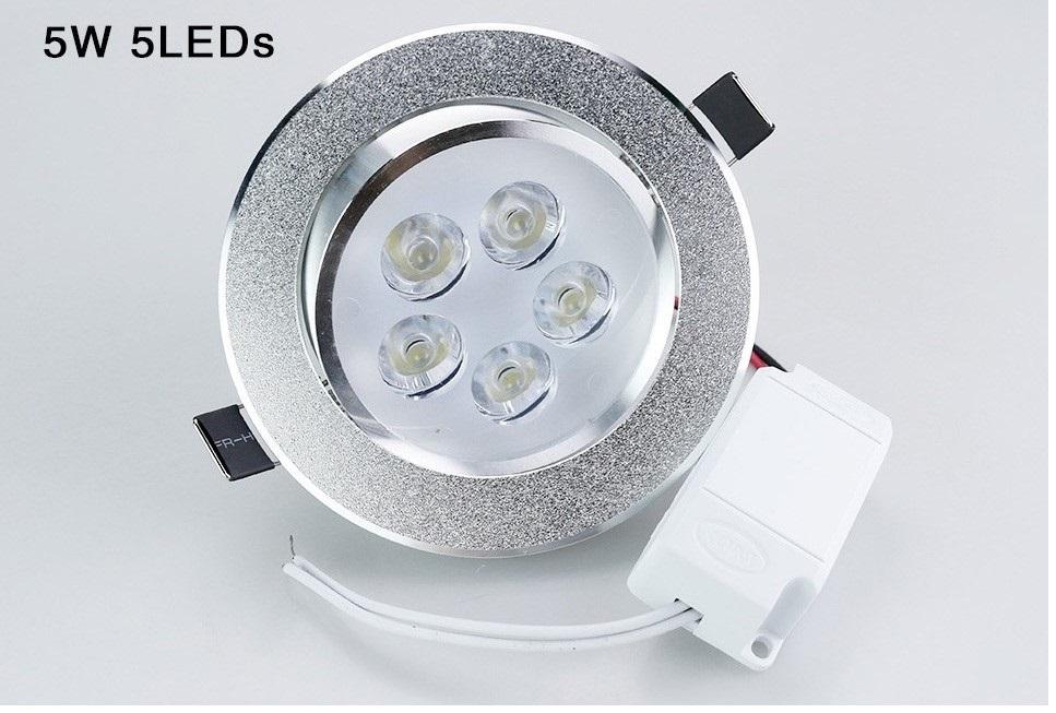 [คุ้มสุด! เเพ็ค 10 โคม] LED DOWNLIGHT โคมไฟดาว์นไลท์ 3W 5W 7W 9W 12W 15W โคมไฟตกเเต่งเพดาน โคมไฟฝังฝ้า โคมไฟส่องเฉพาะจุด เเสงwhite/warmwhite รุ่นขอบเงิน พร้อมหม้อเเปลง ติดตั้งใช้งานได้ทันที