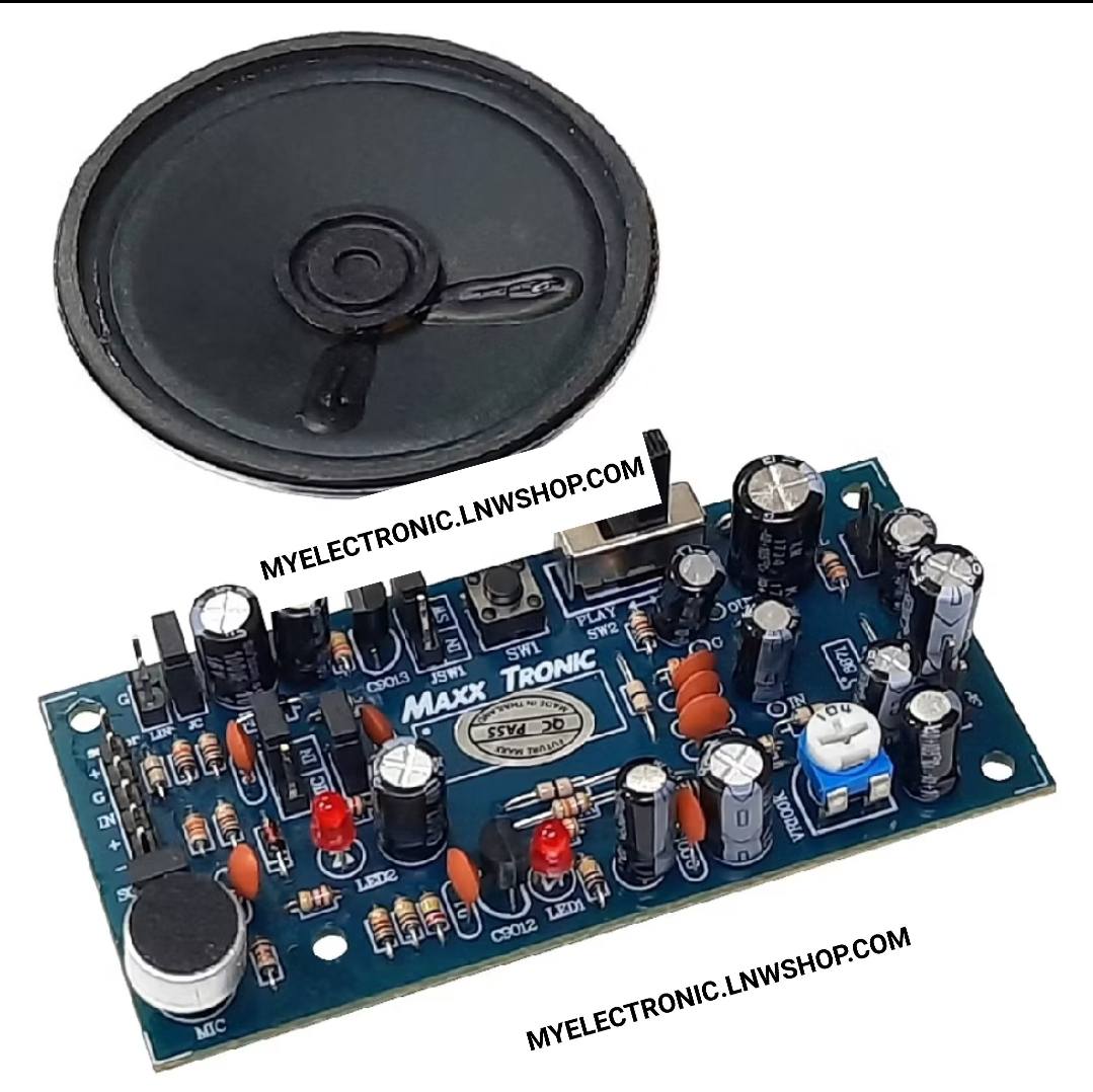 ขาย MXA139 MAXXTRONIC วงจร บันทึกเสียง 680 วินาที 5 วัตต์ ต่อเซ็นเซอร์ได้ ชุดลงปริ้น ชุดประกอบลงปริ้นแล้ว ยี่ห้อ โครงงานอิเล็กทรอนิกส์ เพื่อการศึกษา ราคา ตัวละ ชุดละ . . . . หน่วย บาท