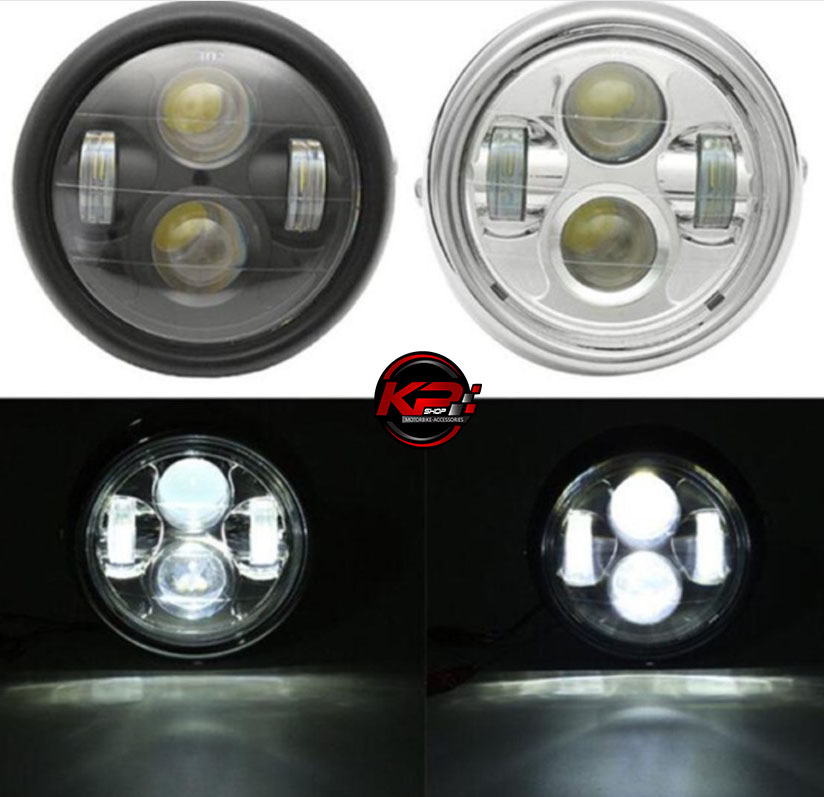 ไฟหน้ามอเตอรไซค์แนวช้อปเปอร์คาเฟ่