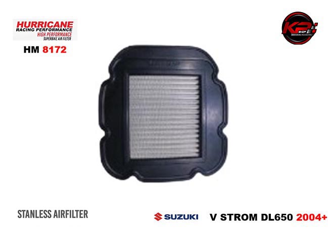 กรองอากาศ HURRICANE FOR SUZUKI V STROM (STANLESS) HM8172