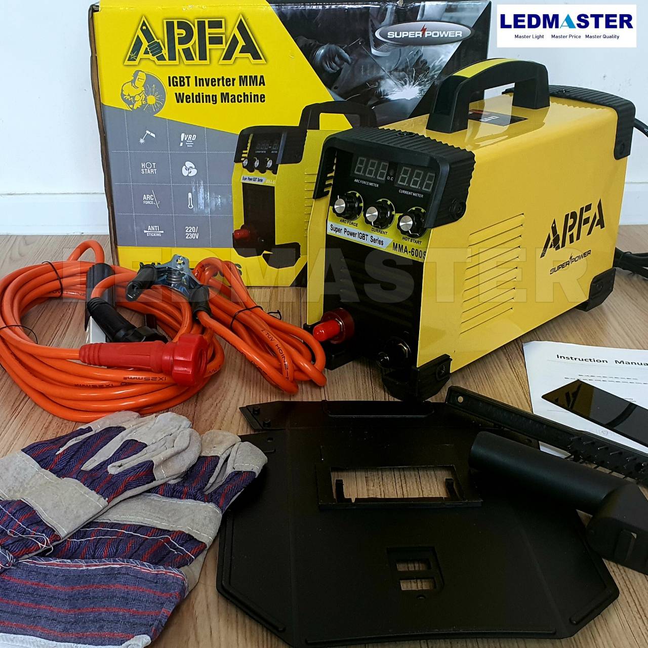 ตู้เชื่อมอินเวอร์เตอร์ MMA-600 แอมป์ AFRA รุ่น 3 ปุ่มปรับ พร้อมอุปกรณ์ครบชุด / เครื่องเชื่อมอินเวอร์เตอร์ เครื่องเชื่อมไฟฟ้า inverter ตู้เชื่อมไฟฟ้าอินเวอร์เตอร์