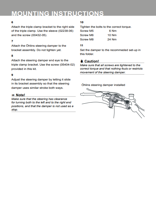 กันสะบัด OHLINS SD 055 FOR YAMAHA R6