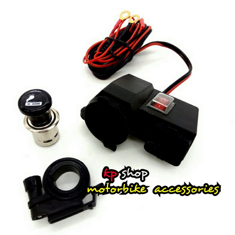 ี่ที่ชารจ usb พร้อมที่จุดบุหรี่+ตัวจุดบุหรี่ มีสวิทซในตัว