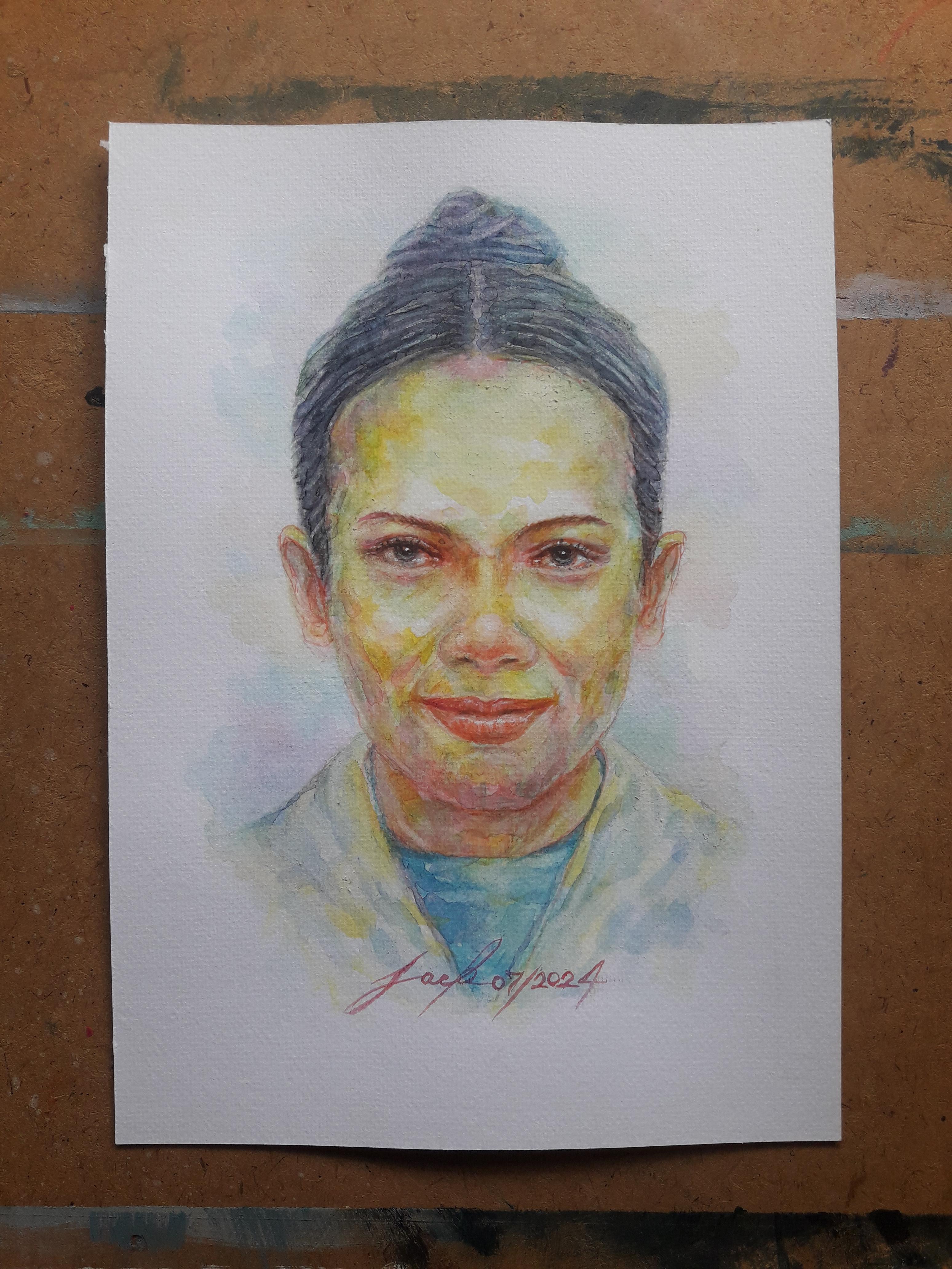 ภาพวาดสมเด็จพระนางเจ้าสิริกิติ์ฯ พระบรมราชชนนีพันปีหลวง ภาพวาดสีน้ำ บนกระดาษ Canson 320 แกรม ขนาด [A4] 21 cm. x 29.7 cm.งานวาด ไม่ใช่ภาพพิมพ์หรือโปสเตอร์ครับ