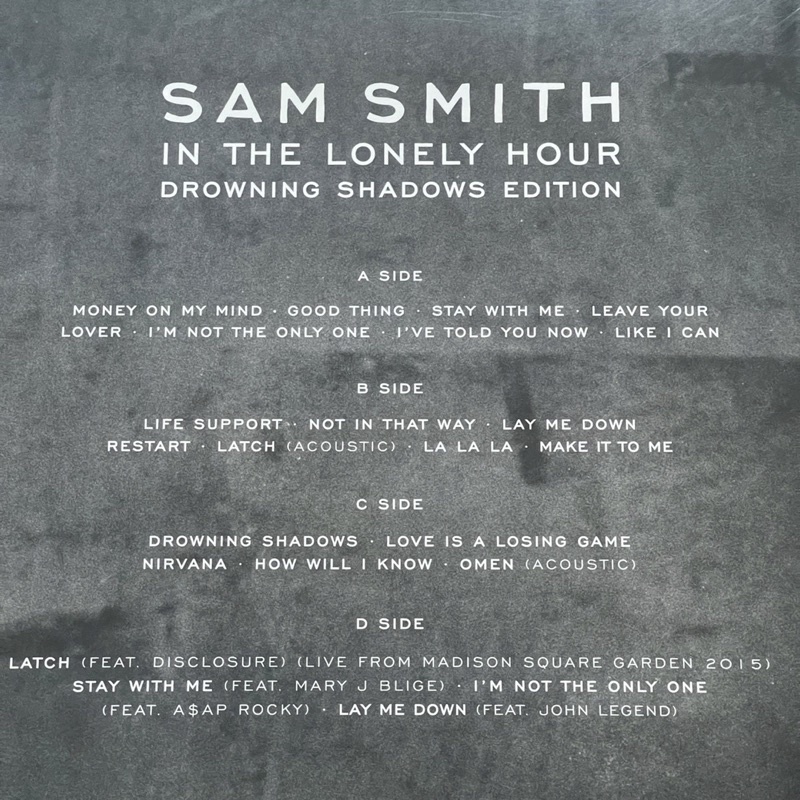 แผ่นเสียง Sam Smith In The Lonely Hour - Drowning Shadows Edition 2 x Vinyl, Gatefold US แผ่นเสียงมือหนึ่ง ซีล