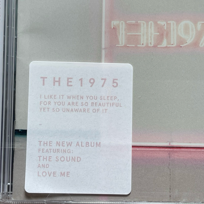 CD ซีดีเพลง The 1975 – I Like It When You Sleep... CD, Album , มือหนึ่ง ซีล