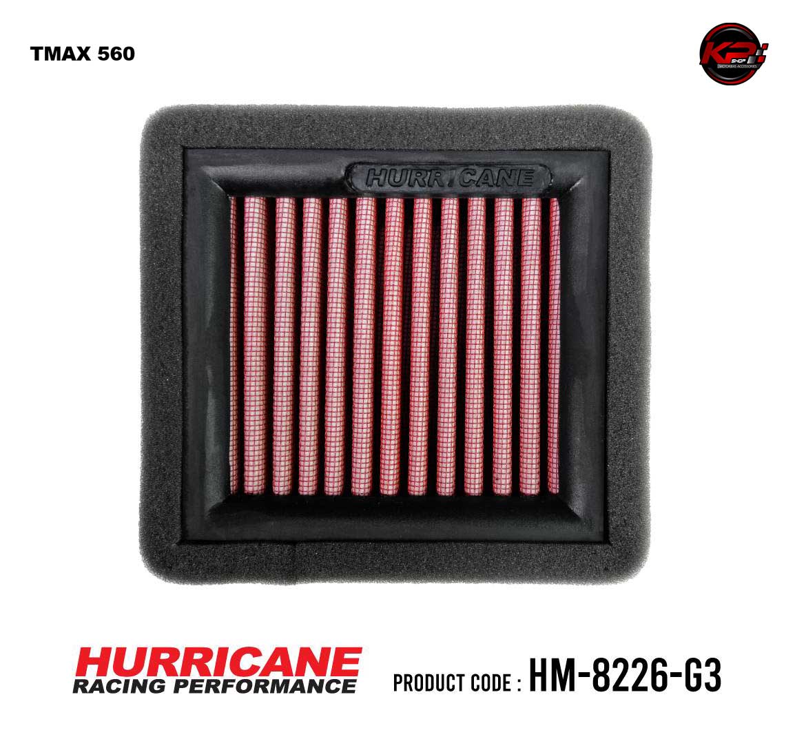 กรองอากาศ HURRICANE FOR YAMAHA TMAX 560 (COTTON) HM8226 G3