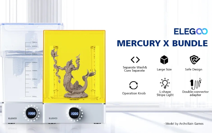เครื่องล้างสำหรับเครื่องพิมพ์ 3 มิติ Elegoo Mercury XS bundle