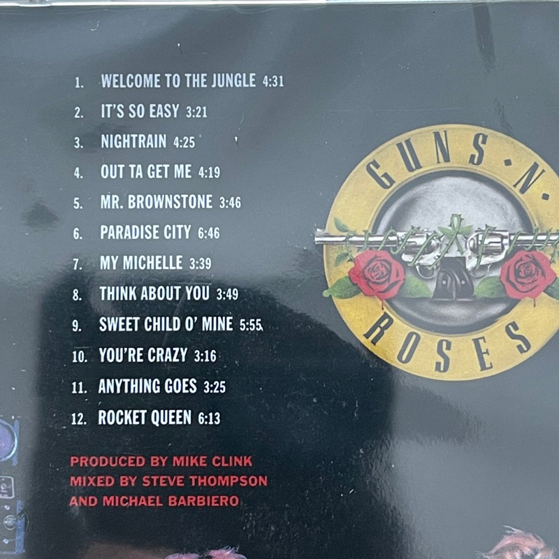 CD ซีดีเพลง Guns N' Roses – Appetite For Destruction แผ่นแท้ ใหม่ ซีล