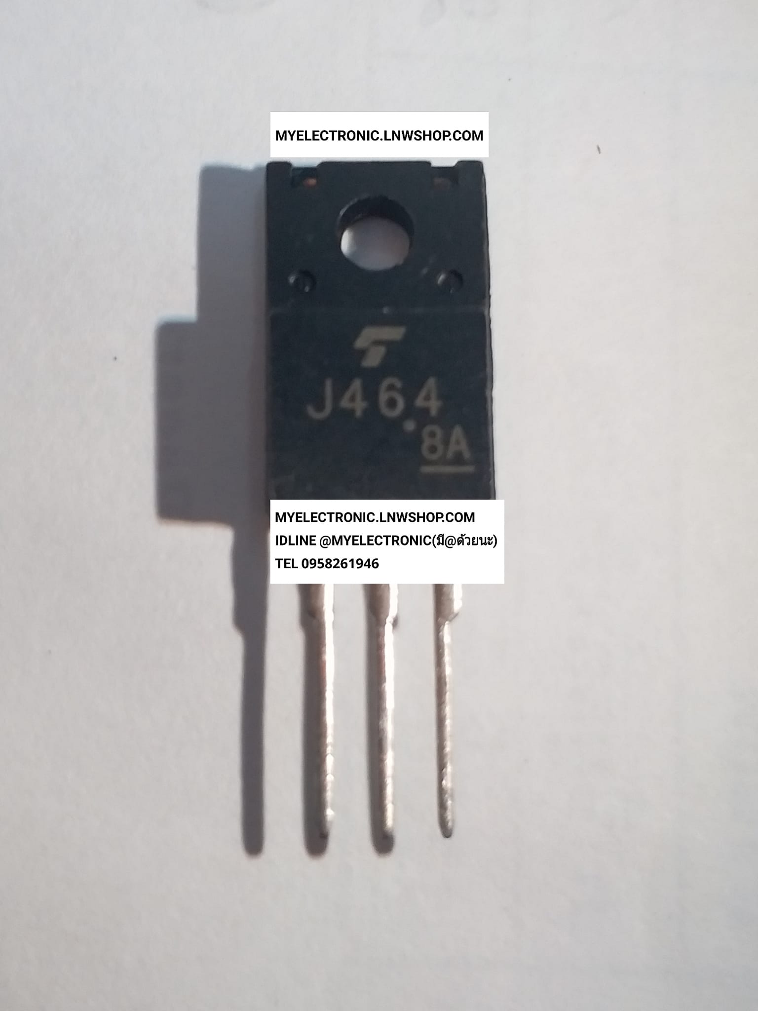 ขาย 2SJ464 มอสเฟส J464 MOSFET ตัวถัง TO-220F ยี่ห้อ TOSHIBA โตชิบ้า ของแท้ ราคา ตัวละ . . . . . หน่วย บาท