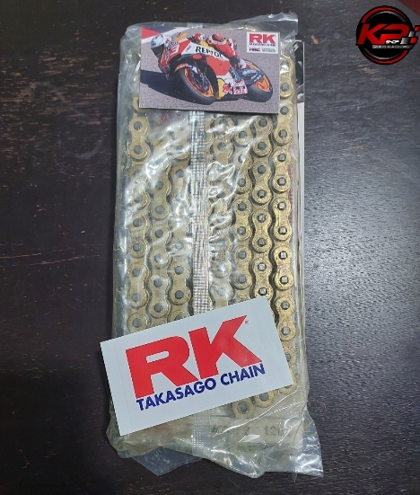 โซ่ RK O-Ring GR520KRO2-120L สีทอง เบอร์ 520