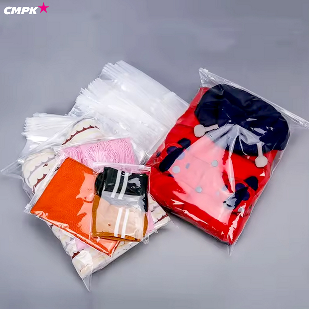 ซองซิปสไลด์ ถุงซิปรูดใส ถุงเก็บเสื้อผ้า 20ใบ (ลดพิเศษ)
