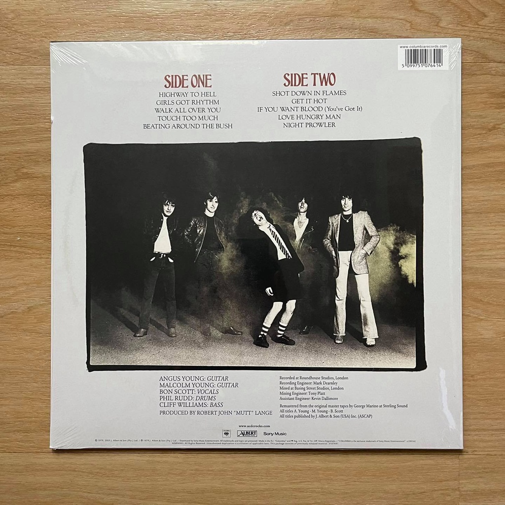 แผ่นเสียง AC/DC – Highway To Hell , Vinyl, LP, Album, Reissue, Remastered, 180 gram แผ่นเสียง มือหนึ่ง