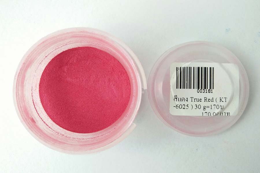 ผงไมก้าสีแดง True Red ( KT-6025 ) ขนาด 30 กรัม