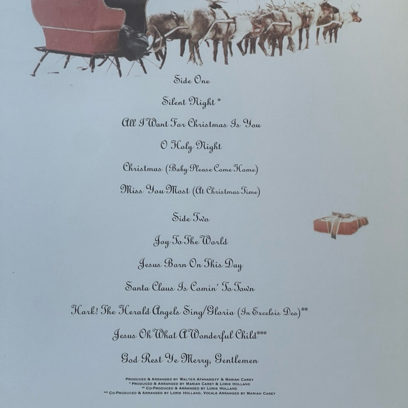 แผ่นเสียง Mariah Carey– Merry Christmas **Limited Edition Red Vinyl มือหนึ่ง ซีล