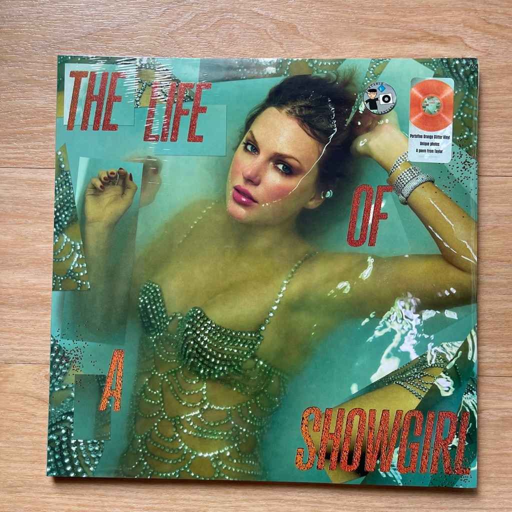 แผ่นเสียง Taylor Swift The Life Of A Showgirl Sweat Orange Glitter Vinyl มือหนึ่ง ซีล