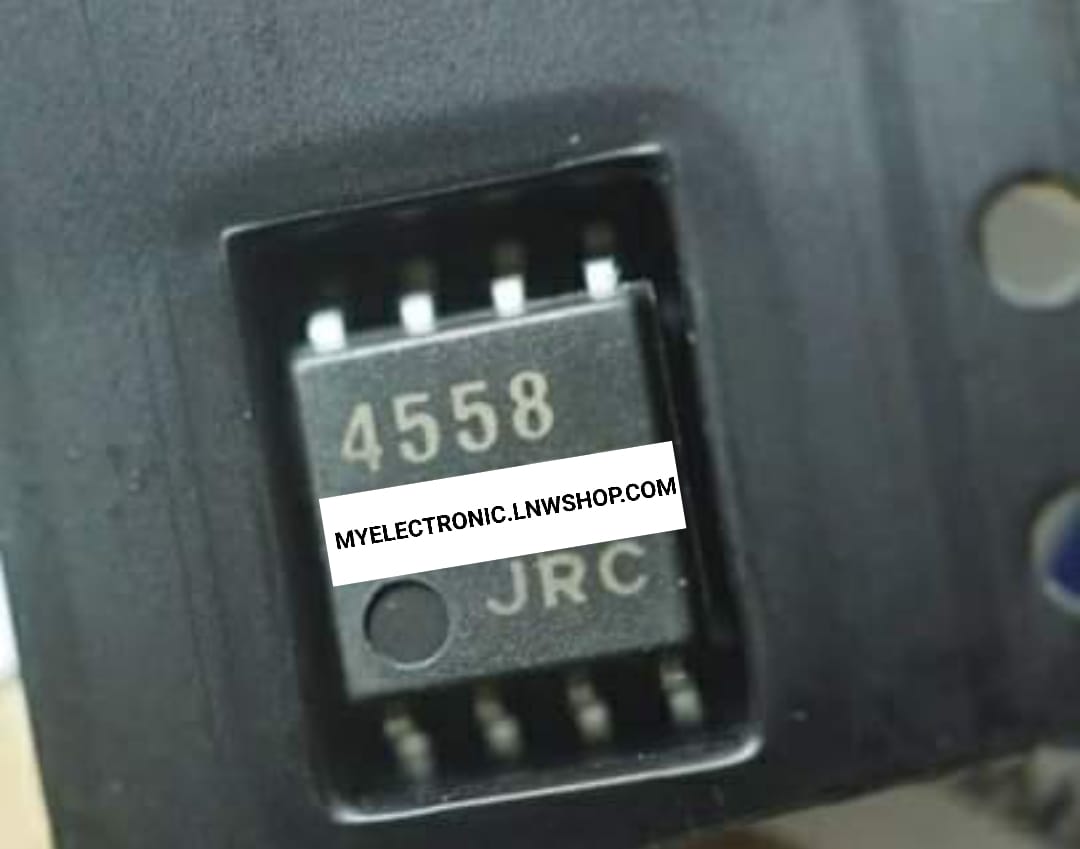ขาย NJM4558M , NJM4558 SMD ไอซี4558 ตัวถังSOP-8 ยี่ห้อ JRC NJM4558SMD IC ไอซี NJM 4558 M SMD 4558JRC ของแท้ ราคา ตัวละ . . . . หน่วย บาท