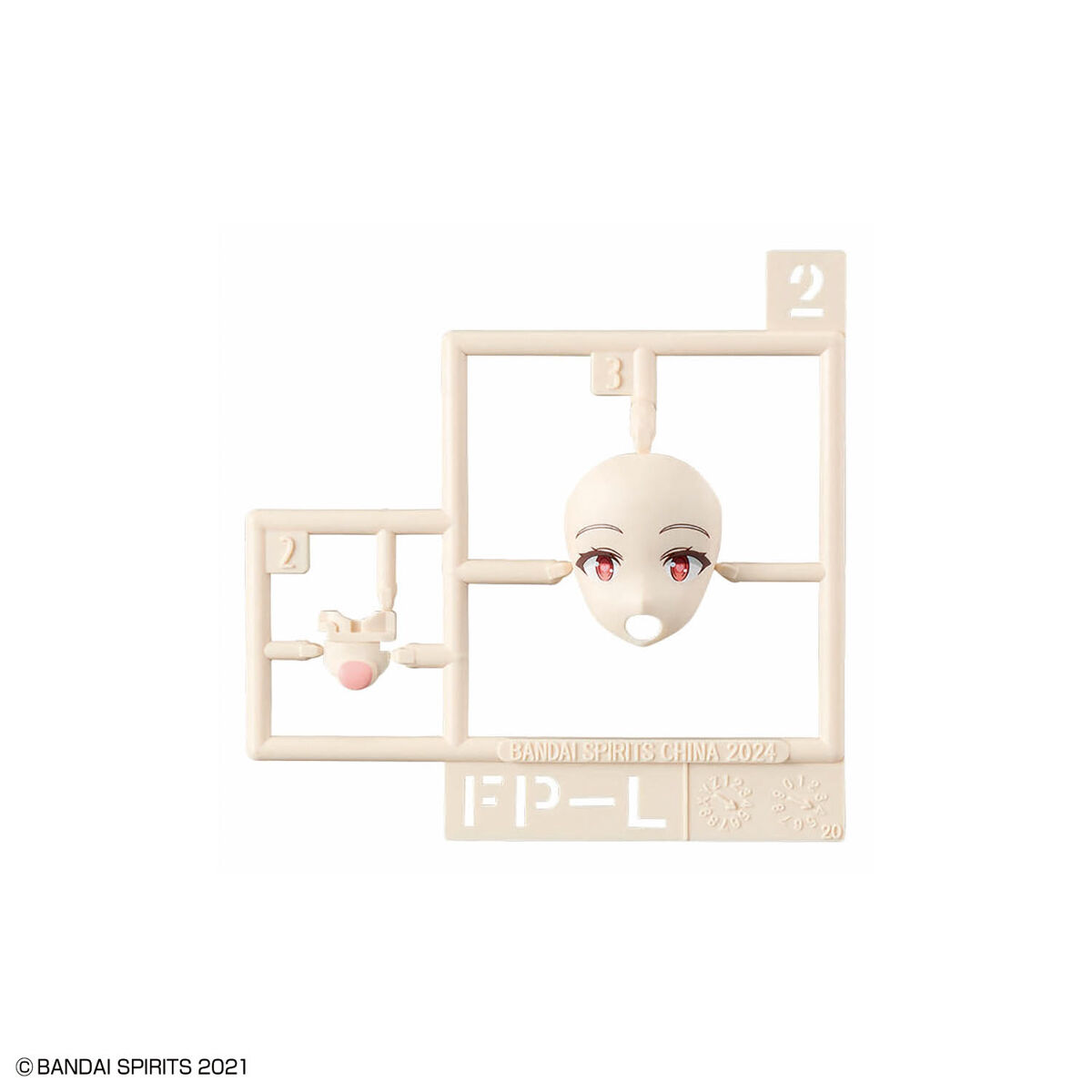 1068357 BANDAI SPIRITS 30MS OPTION FACE PARTS FACIAL EXPRESSION SET 8 COLOR B