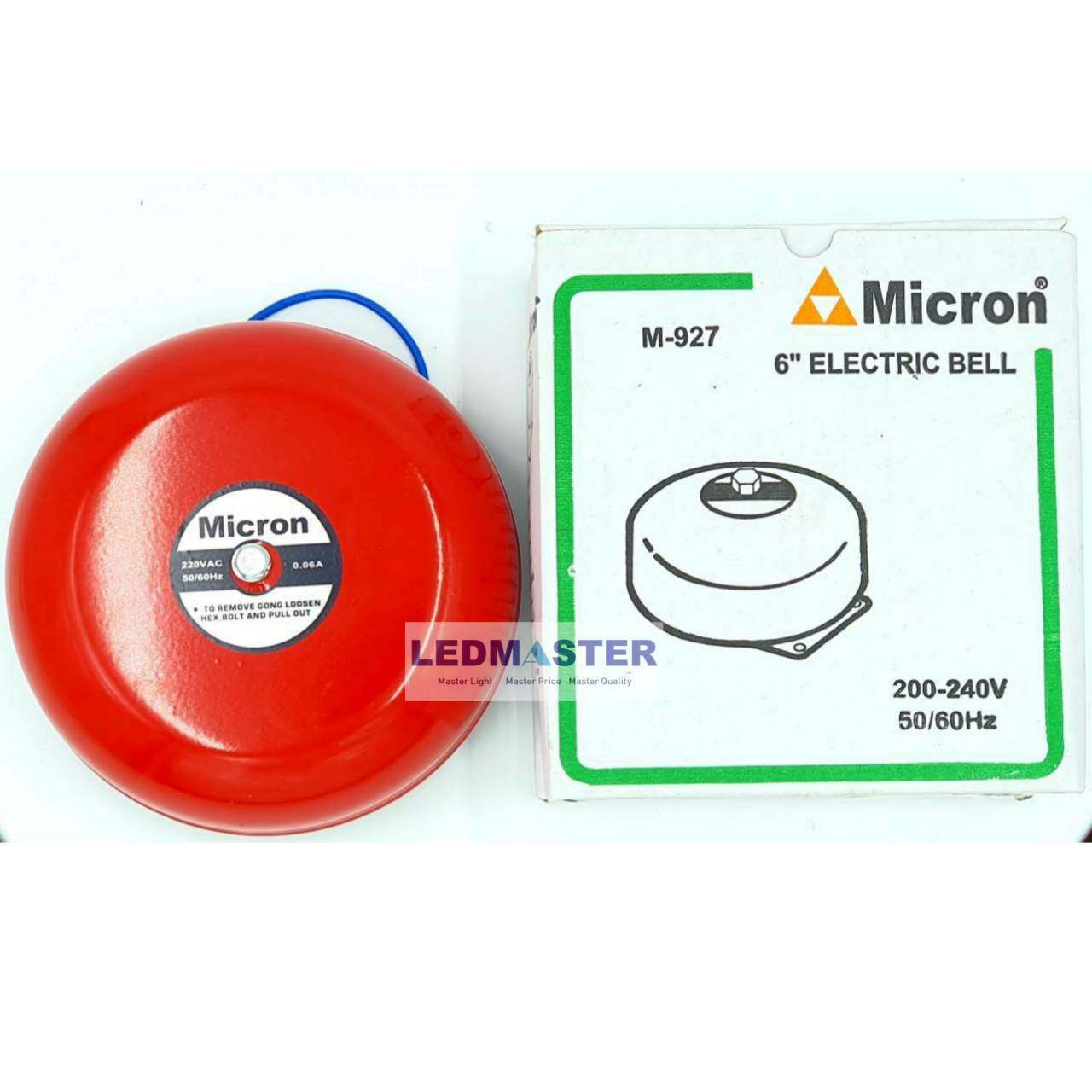 (เเพ็ค 2 ชิ้น) Fire Alarm Bell กริ่งไฟฟ้าขนาด 6นิ้ว / 8 นิ้ว 220V กระดิ่งเตือนไฟไหม้ ใช้สำหรับเป็นกระดิ่งสัญญาณเตือนภัยแจ้งเหตุฉุกเฉิน