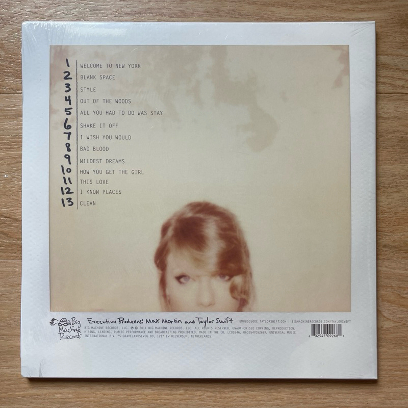 แผ่นเสียง Taylor Swift อัลบั้ม 1989 ,2 × Vinyl, LP, Album, Gatefold ,Black , EU. มือหนึ่ง ซีล