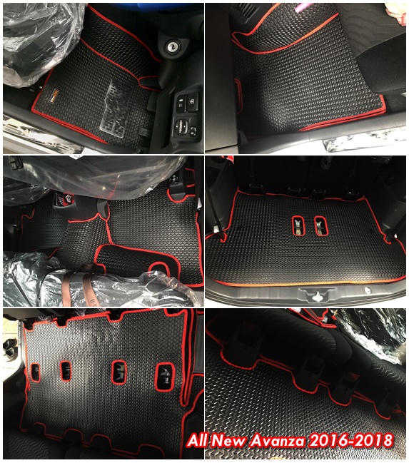 พรมปูพื้นเข้ารูป 100% ลายกระดุม สำหรับรถ รุ่น ALL NEW AVANZA 2016