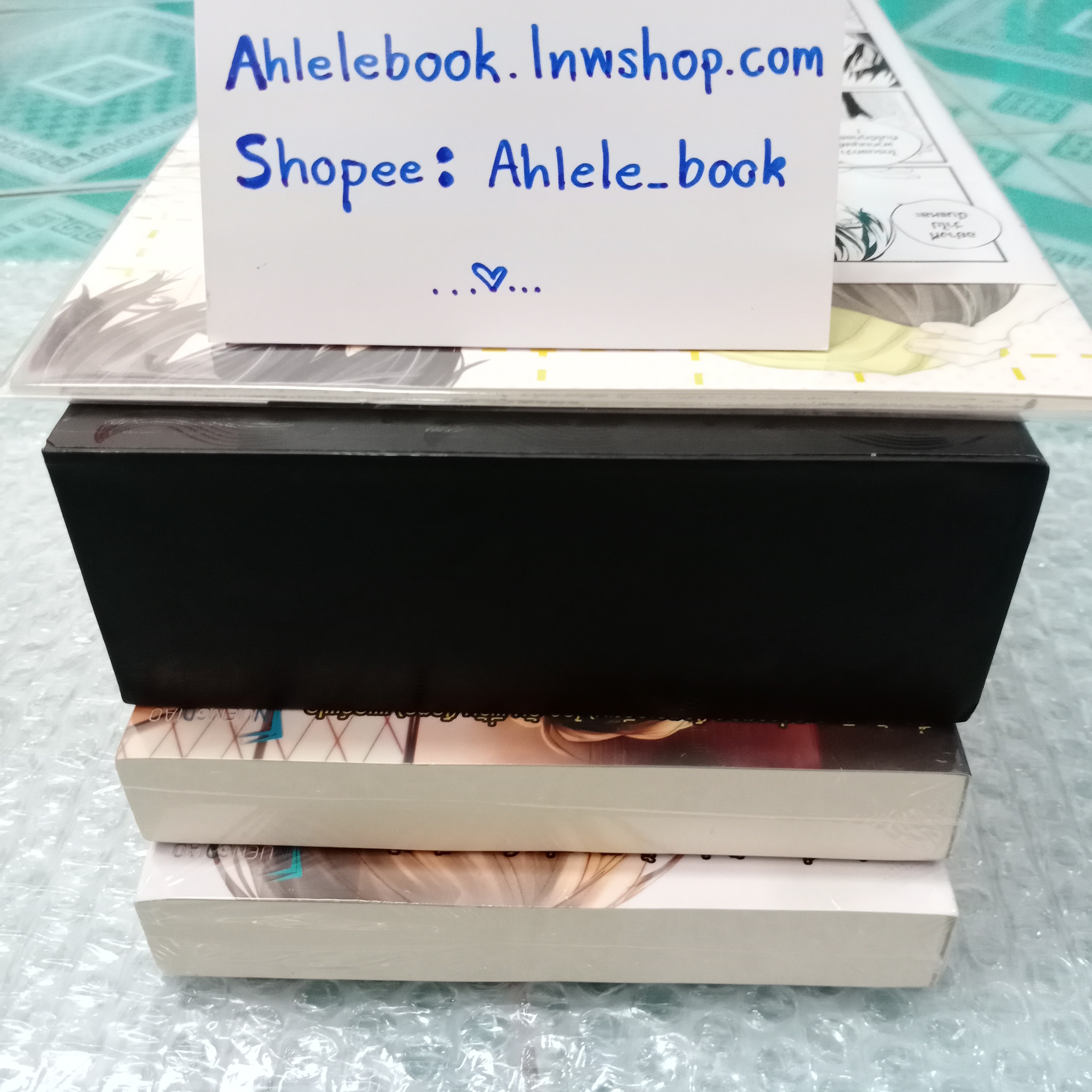 [นิยายวาย][มือ1] Boxset จ้าวธารา หนังสือ 2 เล่มจบ + *เปเปอร์การ์ตูน + โดจิน seven days + สแตนดี้ 3 ลาย + ที่คั่นไดคัท