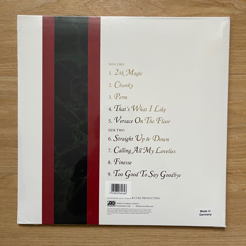 แผ่นเสียง Bruno mars– XXIVK Magic ** Limited Edition GOLD Vinyl, LP, Album แผ่นมือหนึ่ง ซีล