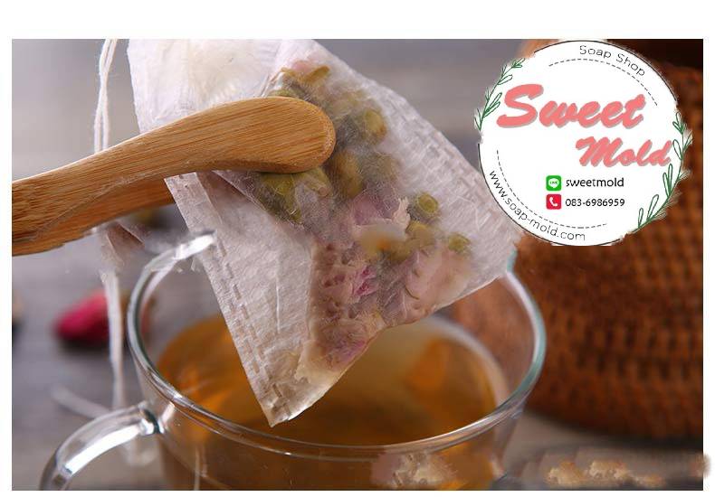 ซองถุงเยื่อกระดาษแบบบาง(ซองใส่ชา) บรรจุ100ชิ้น