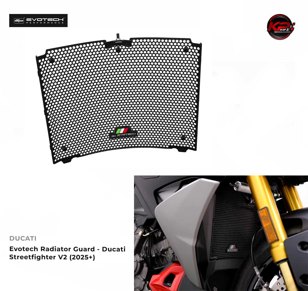 การ์ดหม้อน้ำ Evotech Radiator Guard - Ducati Streetfighter V2 (2025+)