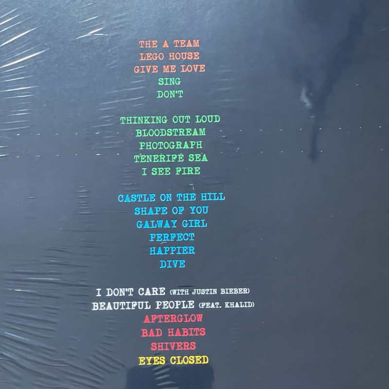 แผ่นเสียง Ed Sheeran - +-=÷× (Tour Collection) ,2 x Vinyl, LP, Compilation, Limited Edition Blue มือหนึ่ง ซีล