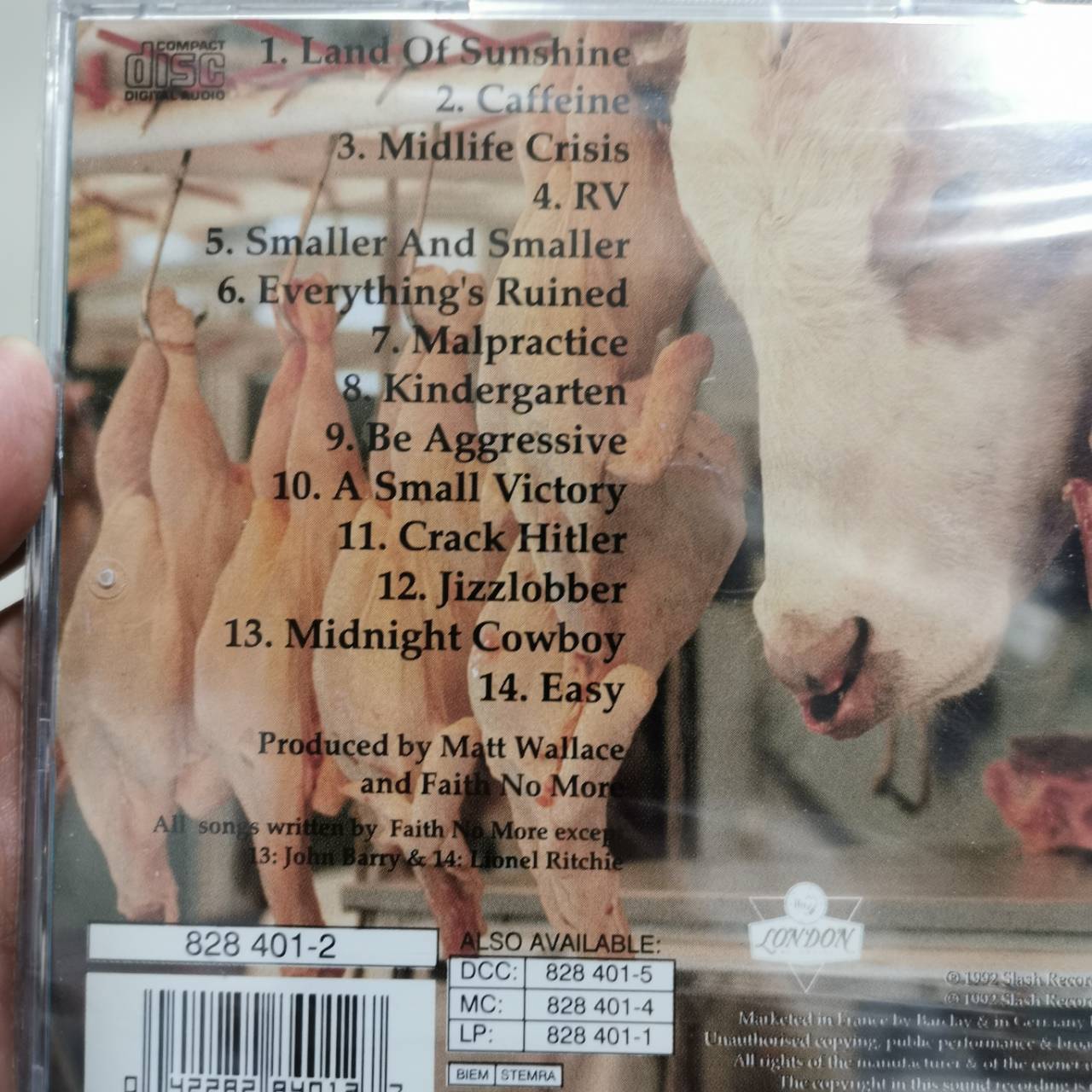 CD ซีดีเพลง Faith No More – Angel Dust