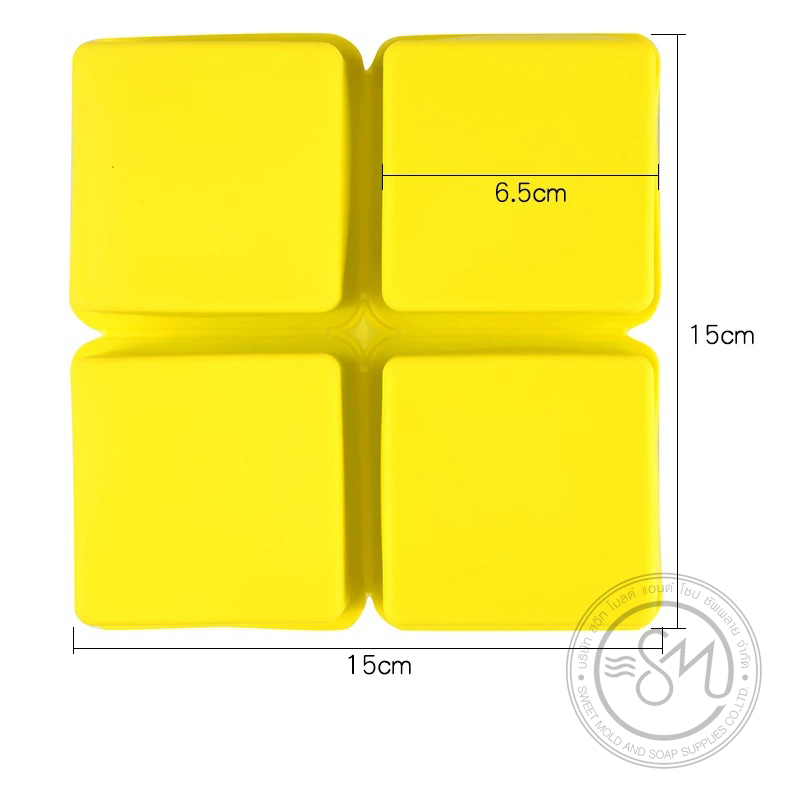 แม่พิมพ์สี่เหลี่ยม ขนาด120กรัม 4ช่อง