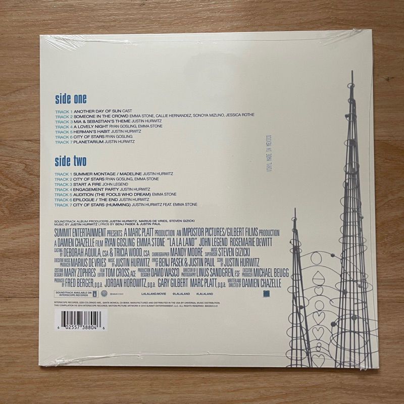 แผ่นเสียง La La Land (Original Motion Picture Soundtrack )by Justin Hurwitz ,Vinyl, LP, Album,Canada มือหนึ่ง ซีล