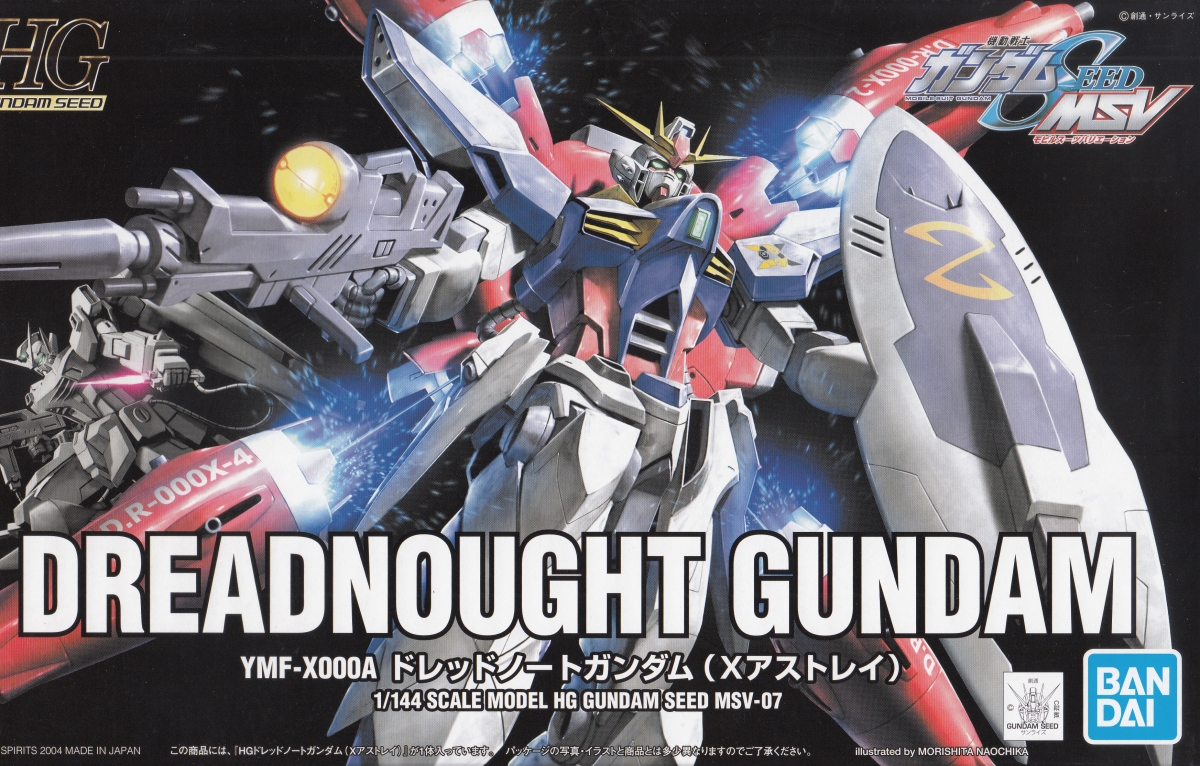 1056814 GUNDAM SEED MSV HG 1/144 YMF-X000A DREADNOUGHT GUNDAM