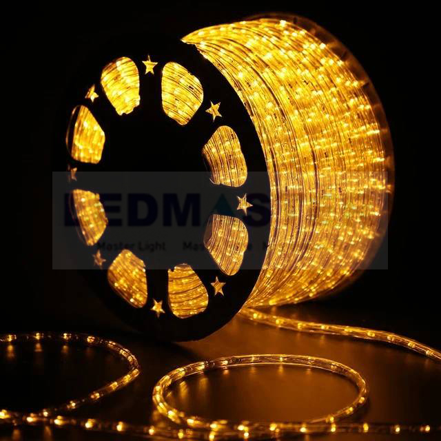 ไฟปีใหม่ ไฟสายยางเเบบท่อกลม ม้วน 100 เมตร (ฟรี ปลั๊กหัวจ่าย3ชุด)ไฟเส้น LED 220V led rooplight led neonflex LED Strip