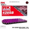 โซ่ RK 428SB NON-RING 120L สีม่วง FV428SB-120L