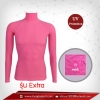 เสื้อรัดกล้ามเนื้อ Rashguard แขนยาวคอเต่า สีชมพู Palevioletred ผ้ายืดอันดับ 1 รุ่น Extra มี Size S M L XL