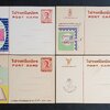 POST CARD ไปรษณียบัตร ในหลวง ร.9 พิมพ์แสตมป์พระรูป ชุด5 และวาระที่ระลึก จำนวน 4 ใบ ไม่ผ่านการใช้ น่าสะสมครับ [pc3]