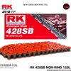 โซ่ RK 428SB NON-RING 120L สีส้ม PC428SB-120L