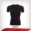 เสื้อรัดกล้ามเนื้อ Body Fit แขนสั้นคอกลมสีดำ รุ่น Extra สุดยอกผ้ายืด Size พิเศษ 2XL