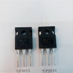 ทรานซิสเตอร์เบอร์TIP3055+TIP2955ราคาคู่ล่ะตัวถังTO-247ยี่ห้อST MICROELECTRONICSTRANSISTERชนิดNPN+PNP