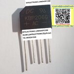 ขาย KBP206G ตัวถัง4ขา ยี่ห้อSEP KBP206 G ไดโอดบริดจ์ DIODE BRIDGE ราคา ตัวละ หน่วย . . . . . บาท