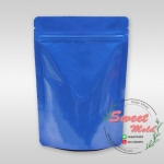 ซองซิปฟอยล์เนื้อเงาตั้งได้สีน้ำเงิน 100ชิ้น